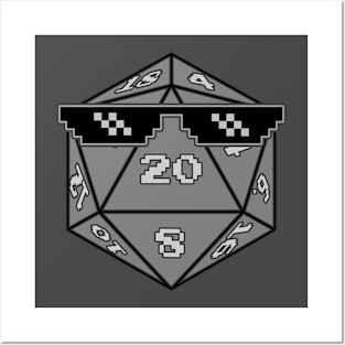 D20 Deal With It sans text Posters and Art